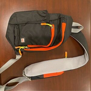 Black and Orange Sling Bag